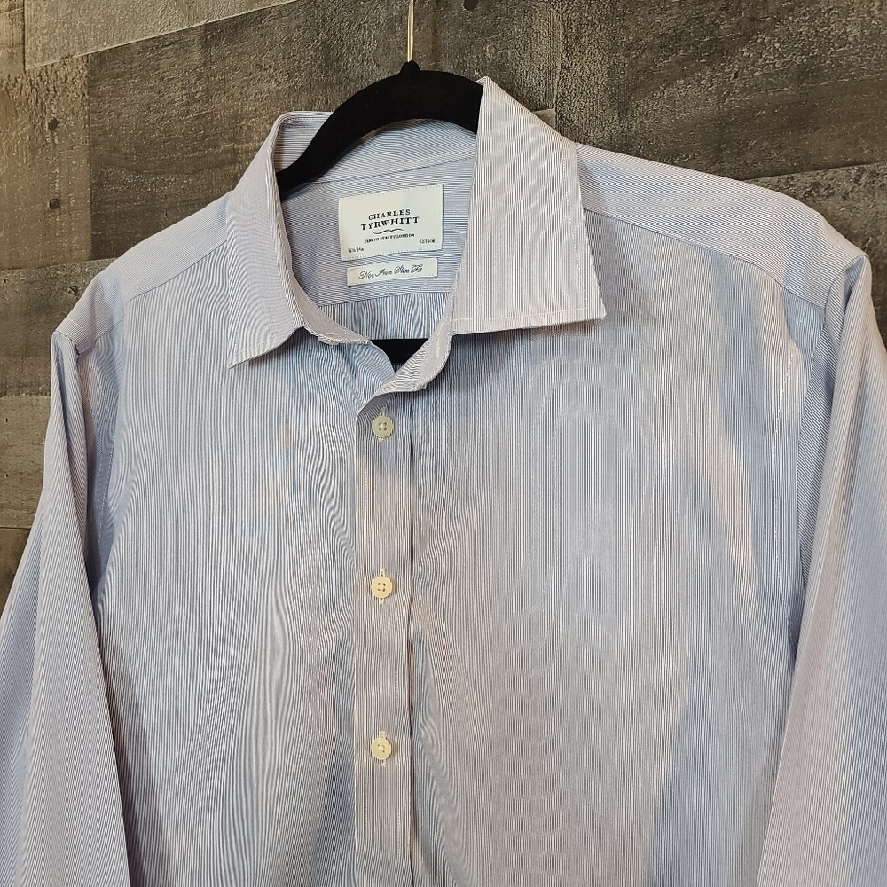 Charles Tyrwhitt striped button down, 16.5/42
